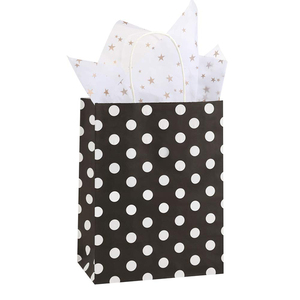 Papier Kraft Au Détail Fête <span class=keywords><strong>Noir</strong></span> <span class=keywords><strong>Et</strong></span> <span class=keywords><strong>Blanc</strong></span> Sac À Provisions - Product Image 3