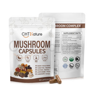 CHTNature OEM mantar kompleksi özü Cordyceps Chaga Reishi Lions Mane mantar kapsülleri - Product Image 1