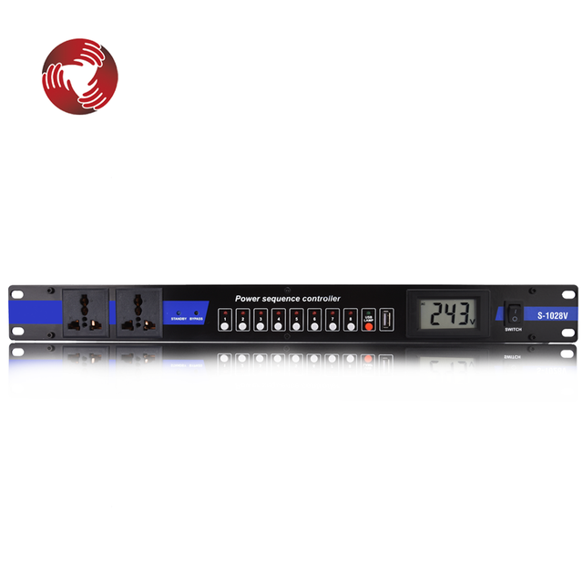 10 Plugs Power Supply Sequence S-1028V Audio Power Sequencer