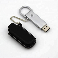 Flash Drive USB 3.0 Berkualitas Baik dengan Garansi 2 Tahun, Dilengkapi Gantungan Kunci, Mendukung Logo Custom, 8gb 16gb 32gb, USB Stick Kulit