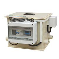 Cowter efficace traitement de l'eau UV système de Circulation d'aquaculture filtre à tambour pour étang à poissons 220V moteur 1 an de garantie