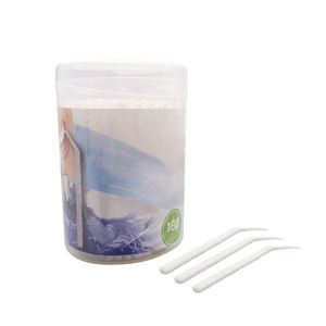 Angled 5.6cm Plastic <b>Toothpicks</b> 180 Pcs in a Carnister Soft <b>Toothpick</b> White Disposable Plastic <b>Toothpick</b> High Quality OEM,ODM - Product Image 3