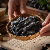 Extrait de racine de Rehmannia sauvage en vrac, en bloc, conditionné sous vide dans un récipient en plastique, qualité alimentaire, origine Henan, complément alimentaire