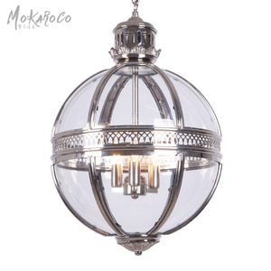 Plafonnier en métal, décoration de luxe <span class=keywords><strong>pour</strong></span> la maison, luminaire suspendu <span class=keywords><strong>pour</strong></span> cuisine, argent, hall d'hôtel, lustres modernes en verre - Product Image 2