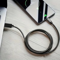 Cargador Rápido de 60W, Tipo C a Tipo C, Cables de 1M, 2M, 3M, Cable de Datos con Carga Rápida PD para iPhone 15, 16, 17 Pro Max, Xiaomi, Samsung, Huawei