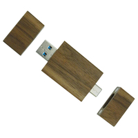 Unidad Flash USB Tipo C Gitra Otg de Madera, Memoria Flash de 32 GB, 64 GB, 128 GB, 16 GB para Teléfonos Inteligentes, 2 en 1, Cle USB 3.0 2.0, Pendrive