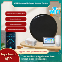 Hub infrarouge universel intelligent WiFi IR Blaster avec application mobile, commande vocale, programmation et liaison de scènes pour appareils IR domestiques et maison intelligente