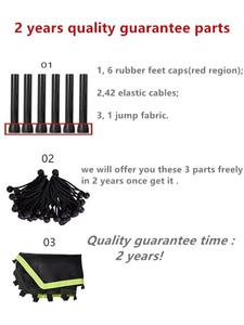 Adult Fitness Hexagonal Trampoline With Adjustable Handle 48" Spring Free <strong>Rebounder</strong> - Product Image 5