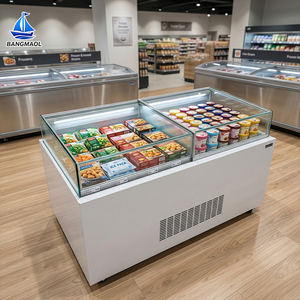 Vitrine Réfrigérée Commerciale BANGMAOL pour Sandwichs en Îlot avec Couvercle Coulissant en Verre, Présentoir Réfrigéré pour Gâteaux, Pâtisseries, Sushi et Fruits - Product Image 6