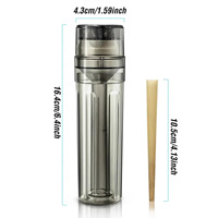 Entonnoir multifonctionnel en plastique, broyeur à cigarettes intégré, machine à broyer, trompette, rangement pour rouleaux