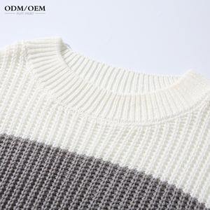 เสื้อสเวตเตอร์ไหมพรมคอโอ แขนยาว สไตล์ลำลองสำหรับผู้ชาย ลายคริสต์มาส  ไซส์ใหญ่พิเศษ  ออกแบบโดยดีไซเนอร์  ลดราคา - Product Image 3