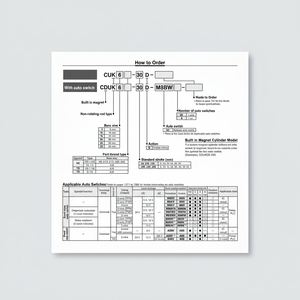 Pièces pneumatiques de CDUK6-5D de cylindre de bâti libre de SMC Pneumatics - Product Image 1