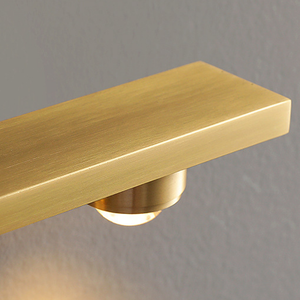 Lámpara de Pared Moderna <span class=keywords><strong>para</strong></span> Baño con 3 Luces LED de Cobre, Luz Cálida Dorada, <span class=keywords><strong>para</strong></span> Proyectos de Hoteles y Apartamentos - Product Image 5