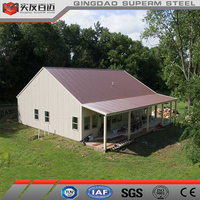 Immeuble préfabriqué Maison Structure en acier Cadre Poteau agricole Grange/Barndo/Barndominium Kits
