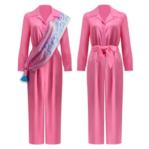 2023 vendita calda donne adulte rosa Halloween Party Princess Costume ragazze rosa Barbi Collection Set