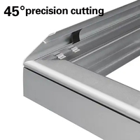 Cadre de boîte lumineuse en aluminium anodisé extrudé sur mesure OEM pour enseigne publicitaire d'entreprise intérieure commerciale