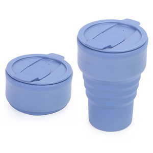 Wholesale Customize Macaron Color Portable <strong>Collapsible</strong> Silicone <strong>Cup</strong> Foldable Travel Water Coffee <strong>Cup</strong> - Product Image 3
