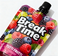 Impression de personnalité Pochette à bec anti-fuite Purée de fruits Nourriture pour bébé Jus de bébé Squeeze Champignon Cap Sacs d'emballage