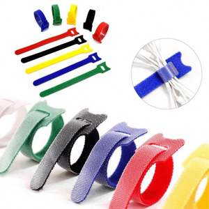 Bridas de nailon autoblocantes de alta calidad, de 100 mm a 200 mm de longitud y 12 mm de ancho, ecológicas, con cierre de gancho y bucle. - Product Image 1