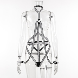 152S Silver Bondage Lencería Producto para adultos Juguetes sexuales para mujeres Gothic Body Cage Arnés Lencería erótica - Product Image 6
