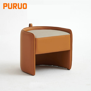 Pouf marocain en similicuir, coussin <span class=keywords><strong>de</strong></span> repose-pieds, tabouret souple, chaise paresseuse pour la maison, le salon, les hôtels et les maisons d'hôtes - Product Image 4