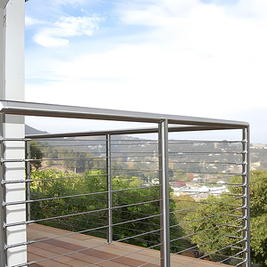 Wartungsarmer Edelstahl Balustrade Kabel geländer Geländer Balkon Zaun 42 "Kabel geländer Deck pfosten Veranda