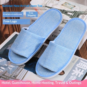 Одноразовые тапочки для гостей дома, отелей и гостиниц — утолщенная нескользящая подошва, без логотипа и с бесплатной доставкой - Product Image 3