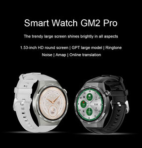 Montre connectée DENIXI GM2 Pro avec charge magnétique, autonomie de 5 à 7 jours, appels, étanchéité IP68, bracelet en alliage et silicone, moniteur cardiaque - Product Image 2