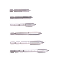 Pointes de flèche en acier inoxydable de 70/80/90/100/110/120 grains, diamètre intérieur 4,2 mm, pour arbalète, tir à l'arc, chasse, accessoire de tir