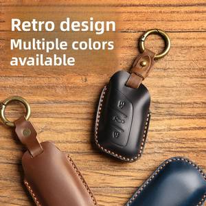 เคสกุญแจรถทำจากหนังสำหรับกระเป๋า RX5 SMA Roewe PLUS เคสกุญแจรถยนต์ I5ใหม่ I6 MAX 6เคสกุญแจหนังแท้ทำด้วยมือหมดจด - Product Image 2