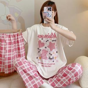 Phụ Nữ Của Bông Hot Đồ Ngủ 3 Pcs Phim Hoạt Hình Mô Hình Đồ Ngủ Ngắn Hàng Đầu Và Quần Short Quần Dài Nhà Quần Áo Giá Thấp - Product Image 3