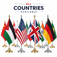 Promotion à bas prix : Drapeau de table du Mozambique 14*21cm, solide et durable, vente en gros