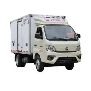 Foton Xiangling M1 benzin benzin soğutmalı kamyon 4x2 çin ucuz buzdolabı kamyon araba 122hp