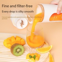 Premium Digitale Display Draagbare Blenderbeker 340ml 14 Scherpe Bladen USB Oplaadbare Sapcentrifuge voor Reizen, Kantoor en Thuisgebruik