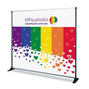 Supporto per banner retrattile per banner retrattile regolabile per fondale portatile regolabile per impieghi gravosi supporto per banner di grande formato - Product Image 6