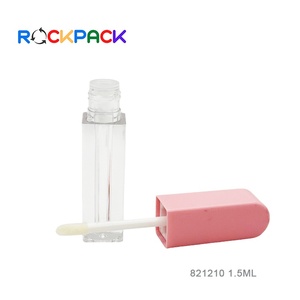 Mini Tubo de Brillo Labial de Plástico de 1.5 ml, Color Blanco Rosado, Tamaño Personalizado, con Logotipo, para Cosméticos - Product Image 4