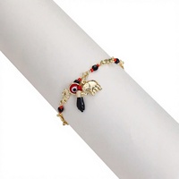 Bracelet pour femme de style bohème créatif avec œil du diable, éléphant de dessin animé, style de vacances amusant, nouveau, transfrontalier européen et américain