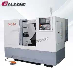 Torno CNC con torno y eje y fresadora, torno universal CNC, máquina de torneado