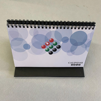 Vente directe usine personnalisée 2027 Calendrier de table familial chinois en spirale imprimé avec notes adhésives et blocs-notes