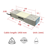 Celda de Carga de Punto Único HY-1B de Aleación de Aluminio C2 de Alta Precisión 100kg/200kg, Sensor de Célula de Carga para Básculas Electrónicas