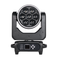 DMX Mini 7x40W Bee Eye Pixel Stage Light Strip 7x40 RGBW LED Zoom Beam Wash Moving Head B Eye Mini 740 Ring Circle Halo Effects