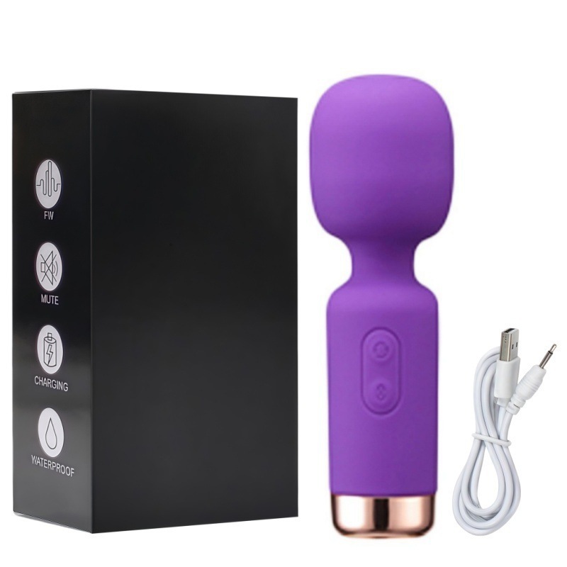 Microphone vibrant violet en boîte