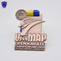 Malaysia Custom ized 3D Logo Souvenirs Medaille Kampfkunst Sport Award Gold Emaille Medaillen