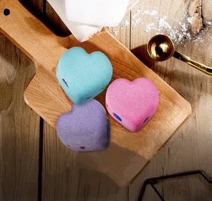 Fleur sèche, cœur de miel, étiquette privée, bon marché, coloré, personnalisé, bulle étincelante, bombe de bain biologique faite à la main - Product Image 2