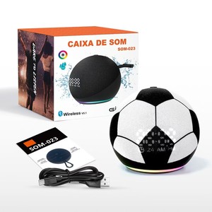 Haut-parleur sans fil Alaxe Clock Bluetooth pour la Coupe du monde de football, mini pendentif cadeau, haut-parleur portable de dessin animé pour l'extérieur, sortie 5W - Product Image 5