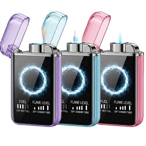 Encendedor Electrónico Inteligente LED Tipo C, Desechable, de Aluminio, Diseño de Barra Colorida, Resistente al Viento, Portátil, para Fiestas, Encendido de Cigarrillos - Product Image 6