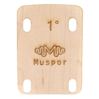3Pcs Guitar Neck Shim Solid Maple Plate 0.25 0.5 1 Degree Electric Guitar Neck Shims for Bolt-on Guitar Neck Replacement Parts