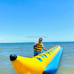 เรือบานาน่าแบบเป่าลมได้สองชั้นเรือลอยน้ำได้สำหรับเล่นเกมในฤดูร้อน - Product Image 1