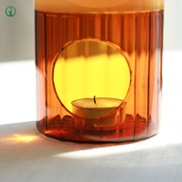 Nouveau design de brûleur d'encens en verre multifonction écologique fait à la main de style nordique brûleur de fonte d'huile essentielle d'aromathérapie et de cire