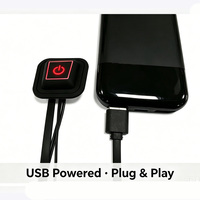 Interrupteur de chauffage alimenté par USB pour vêtements chauffants, veste, gants, 3 vitesses avec NTC, Bluetooth en option